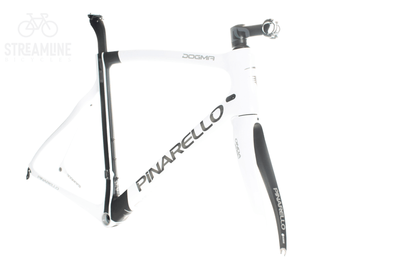 Pinarello Dogma F8 685 White/Black - Carbon Road Bike Frame - Grade: Ex-Display Bike Pre-Owned 