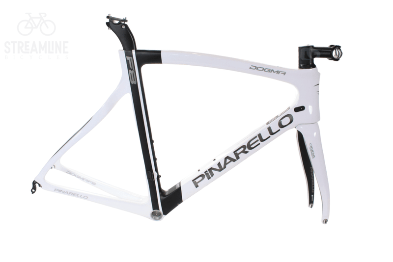 Pinarello Dogma F8 685 White/Black - Carbon Road Bike Frame - Grade: Ex-Display Bike Pre-Owned 